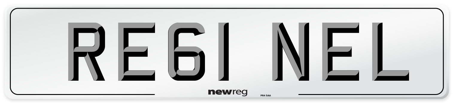 RE61 NEL Number Plate from New Reg